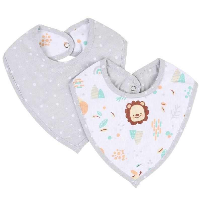 babador bandana baby gijo 2 peças leão (mp)
