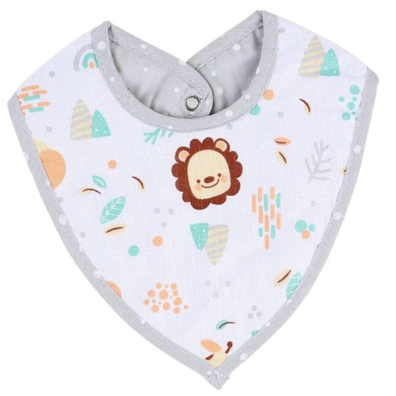 babador bandana baby gijo 2 peças leão (mp)
