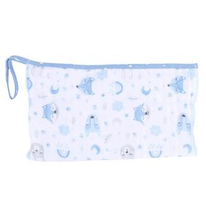 Pano De Boca Baby Gijo Animais 2 Peças Azul (MP)