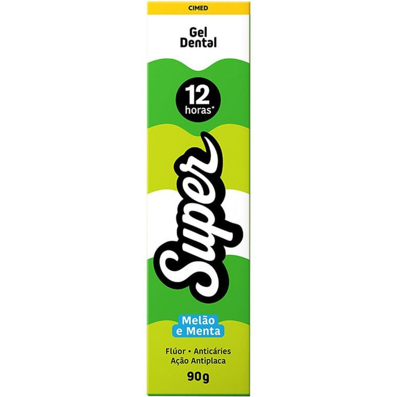 gel dental cimed super sabor melão e menta 90g