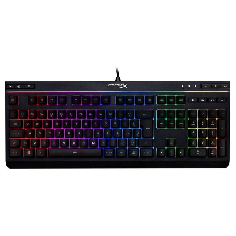 teclado hyperx alloy core rgb com fio l650339b (mp)