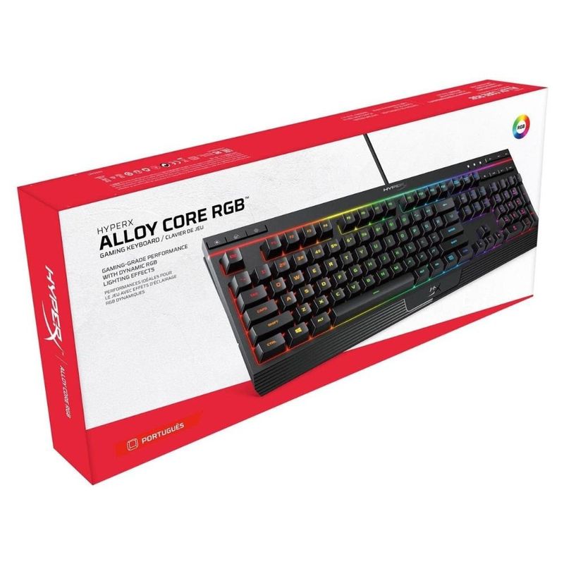 teclado hyperx alloy core rgb com fio l650339b (mp)