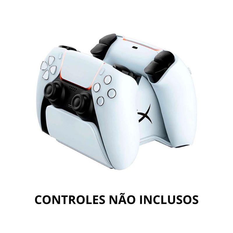 base carregadora hyperx para controle sem fio ps5 usb-c branco (mp)