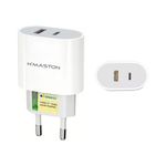 fonte h'maston turbo 50w usb + usb-c lr28-4 (mp)