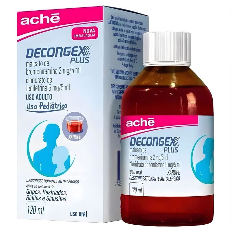 decongex plus xarope descongestionante 120ml