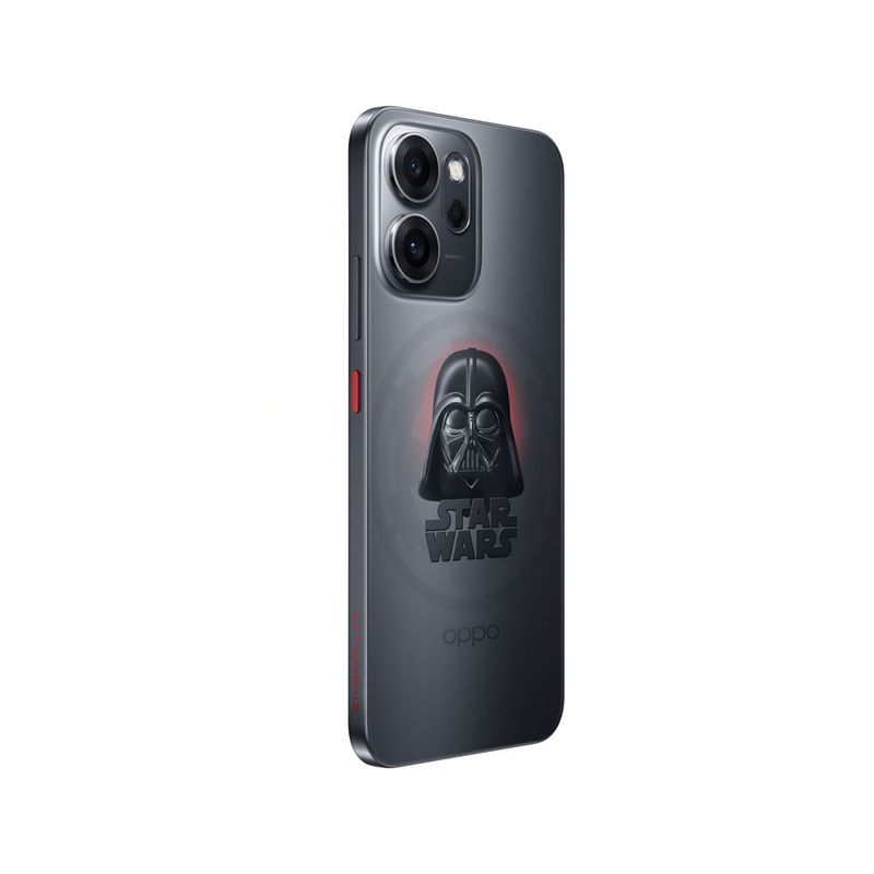 smartphone oppo reno14 f dark side edição limitada star wars 256gb tela 6.57" 12gb ram preto