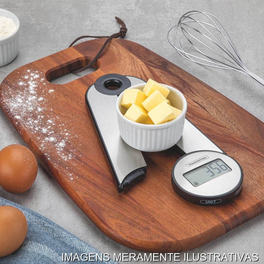 Balança Digital Cozinha Tramontina Dobrável Aço Inox