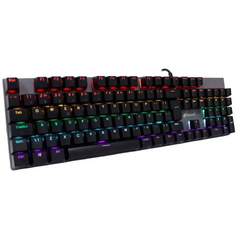 teclado mecânico oex cyberstorm preto tc801