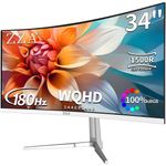 monitor gamer curvo 34" zza z34b branco a-bi