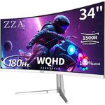 monitor gamer curvo 34" zza z34b branco a-bi