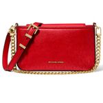 bolsa transversal michael kors conversível vermelho a-bi