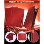 capa protetora ps5 vermelho cd-rom a-bi