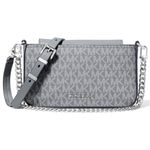 bolsa transversal pequena michael kors cinza a-bi