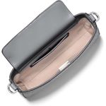 bolsa transversal pequena michael kors cinza a-bi