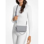 bolsa transversal pequena michael kors cinza a-bi