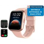 relógio inteligente ip68 tela 1,8 com alexa tensky rosa a-mbi