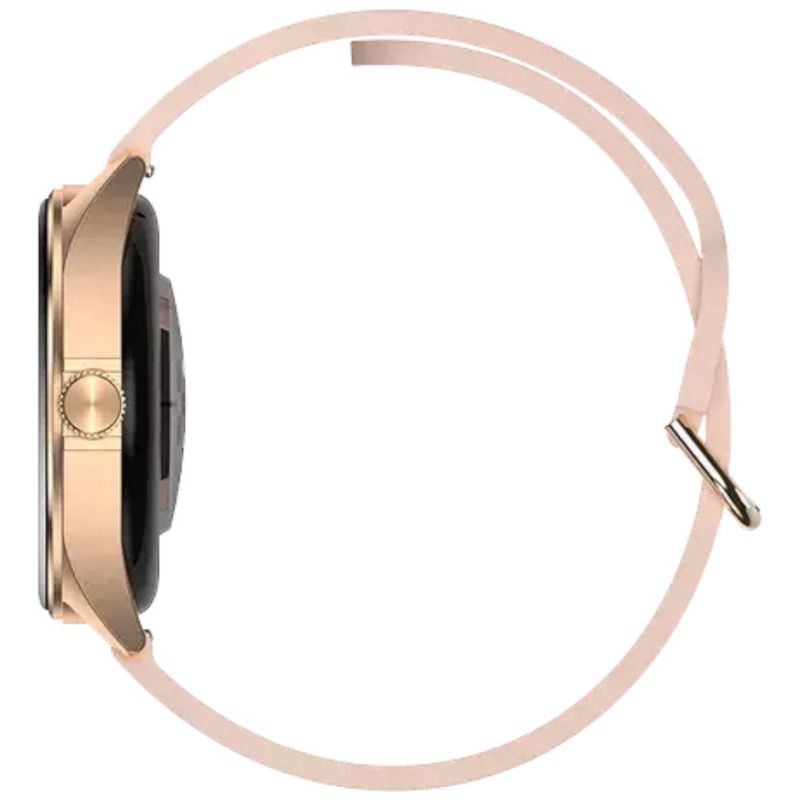 smartwatch aurafit ella1 am12 dourado e rosa e-bi