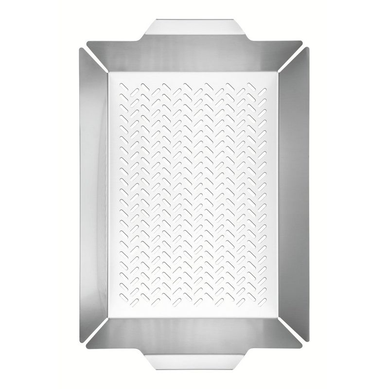 grelha multiuso tramontina de aço inox 47x30cm (mp)