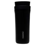 copo térmico tramontina de aço inox com bocal 360 460ml preto (mp)