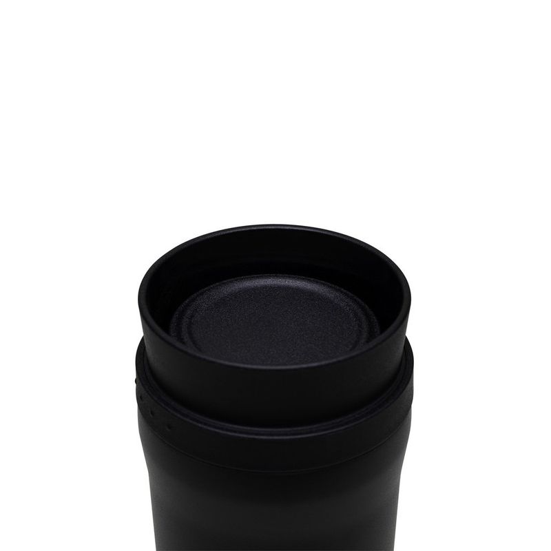 copo térmico tramontina de aço inox com bocal 360 460ml preto (mp)