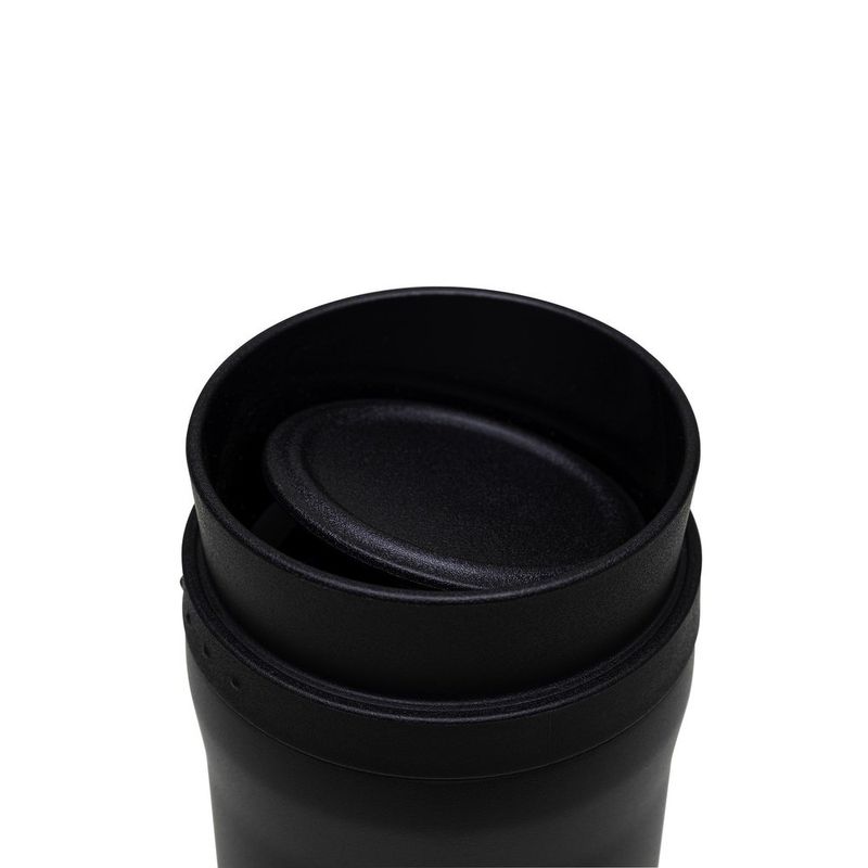 copo térmico tramontina de aço inox com bocal 360 460ml preto (mp)