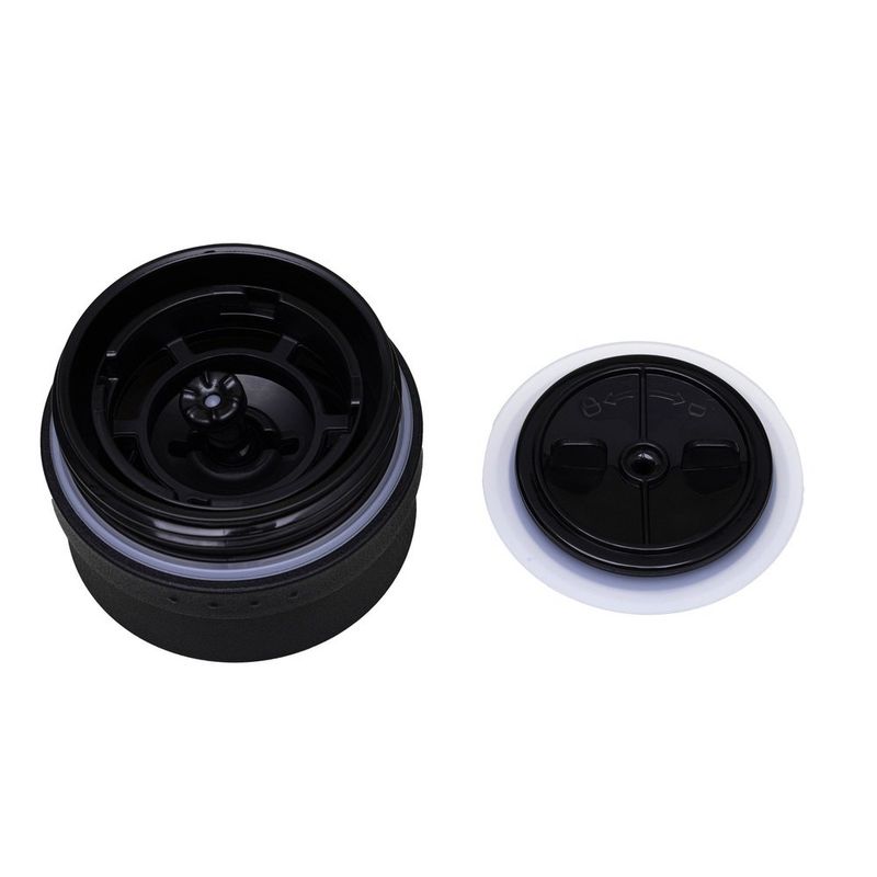 copo térmico tramontina de aço inox com bocal 360 460ml preto (mp)