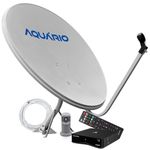 kit antena parabólica aquário digital 75cm banda ku dth-9075