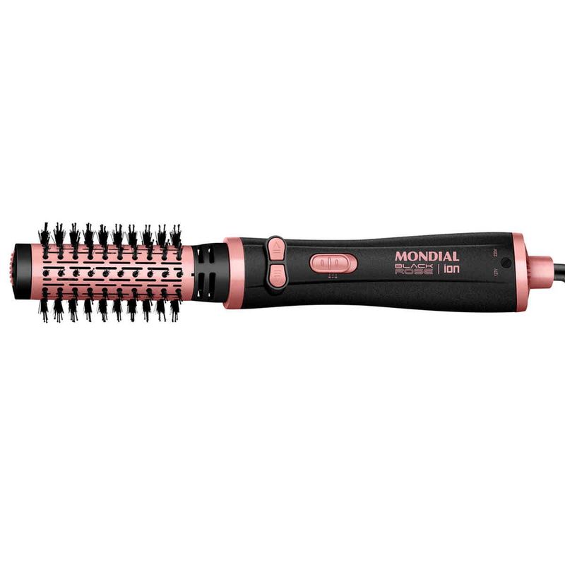 escova secadora mondial preto e rosê erb-01