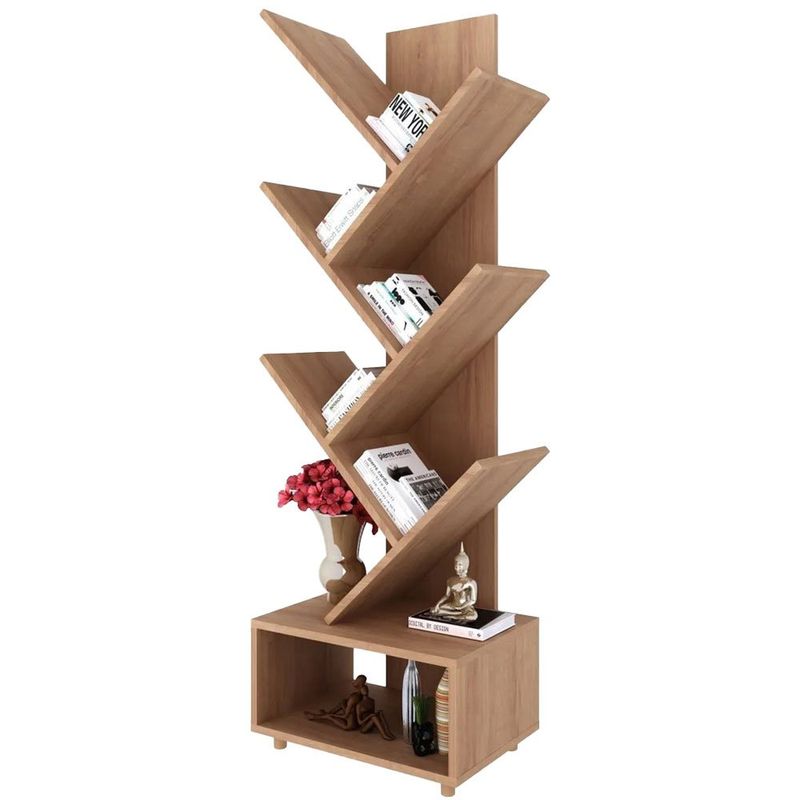 estante para livros zhuohe árvore pequena madeira t-bi
