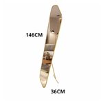 espelho mev glass closet space dourado 146x36cm (mp)