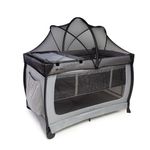 berço portátil safety 1st falcon com trocador e bolsa grey night até 22kg imp02579 (mp)