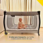 berço portátil safety 1st falcon com trocador e bolsa grey night até 22kg imp02579 (mp)