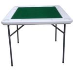 mesa para dominó metal/pvc branco ahbmj92