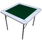 mesa para dominó metal/pvc branco ahbmj92