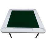 mesa para dominó metal/pvc branco ahbmj92