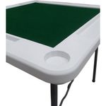 mesa para dominó metal/pvc branco ahbmj92