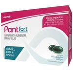 pantfort 50mg 60 cápsulas suplemento alimentar cabelo pele e unhas aché