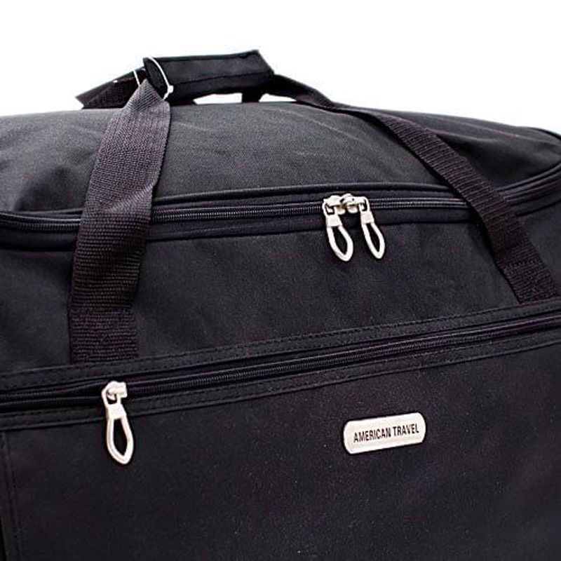 bolsa com 2 rodas latcor duffel bag tamanho 25 preta - f-3766