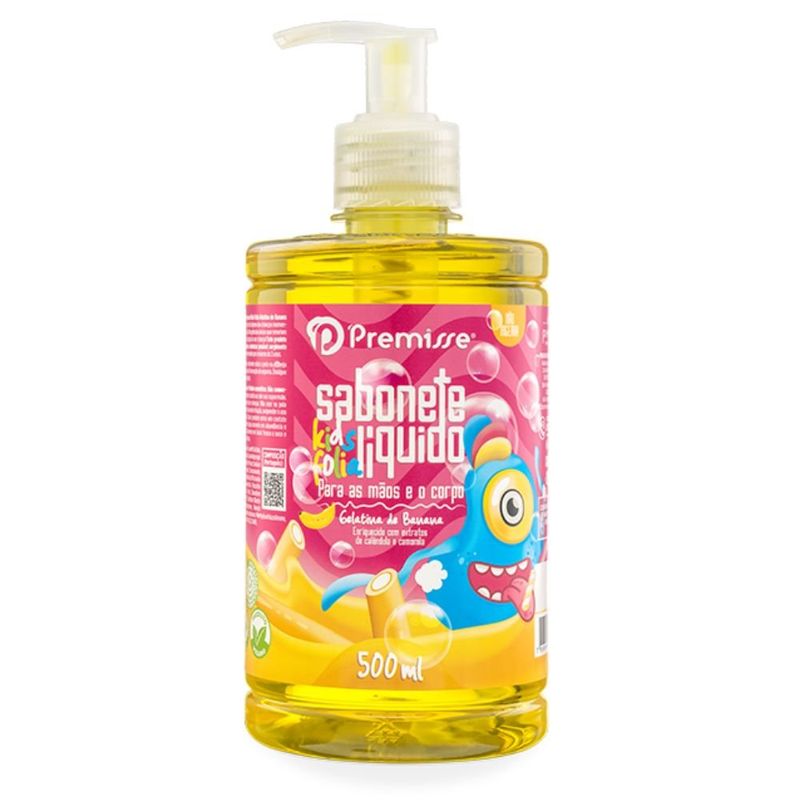 sabonete líquido premisse kids folia gelatina de banana 500ml (mp)