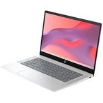 notebook hp intel n200 ssd 128gb 4gb ram tela 14" chromebook prata at-bi