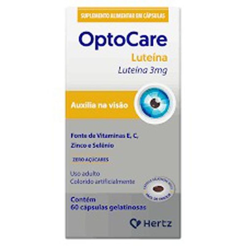 optocare luteína 3mg 60 cápsulas gelatinosas kley hertz