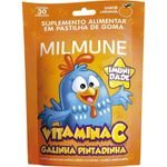 milmune vitamina c galinha pintadinha sabor laranja 30 gomas ecofitus