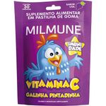 milmune vitamina c galinha pintadinha sabor uva 30 gomas ecofitus