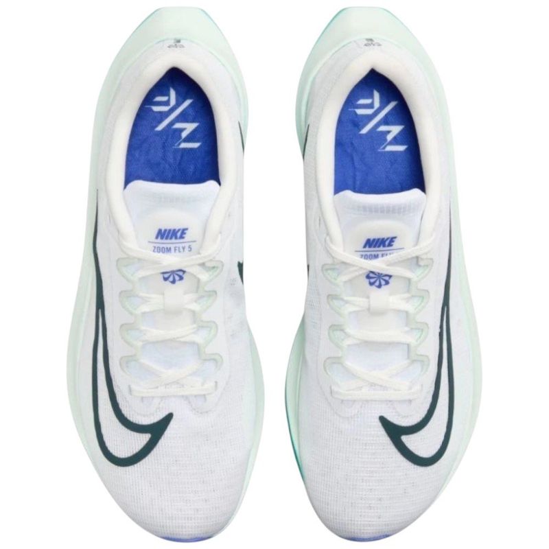 tênis corrida masculino n° 42 nike zoom fly 5 premium branco verde 213379 (mp)