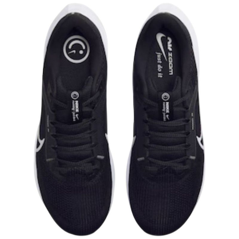 tênis corrida masculino n° 42 nike air zoom pegasus 40 preto branco 213556 (mp)