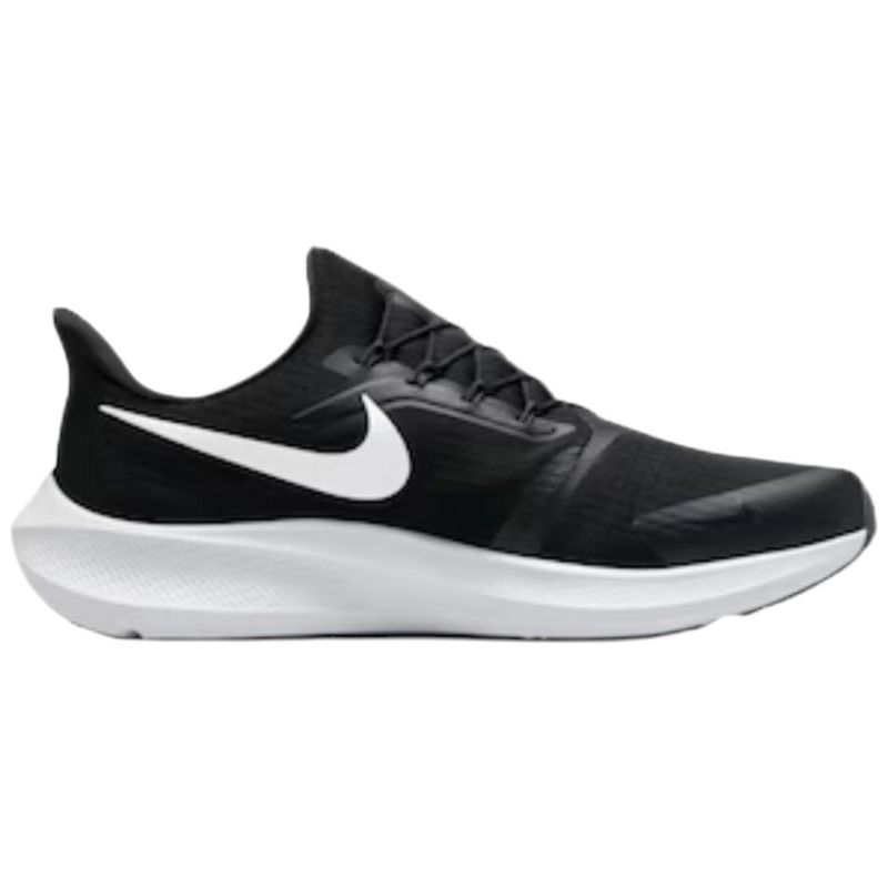 tênis corrida masculino n° 38 nike pegasus flyease preto branco 205039 (mp)