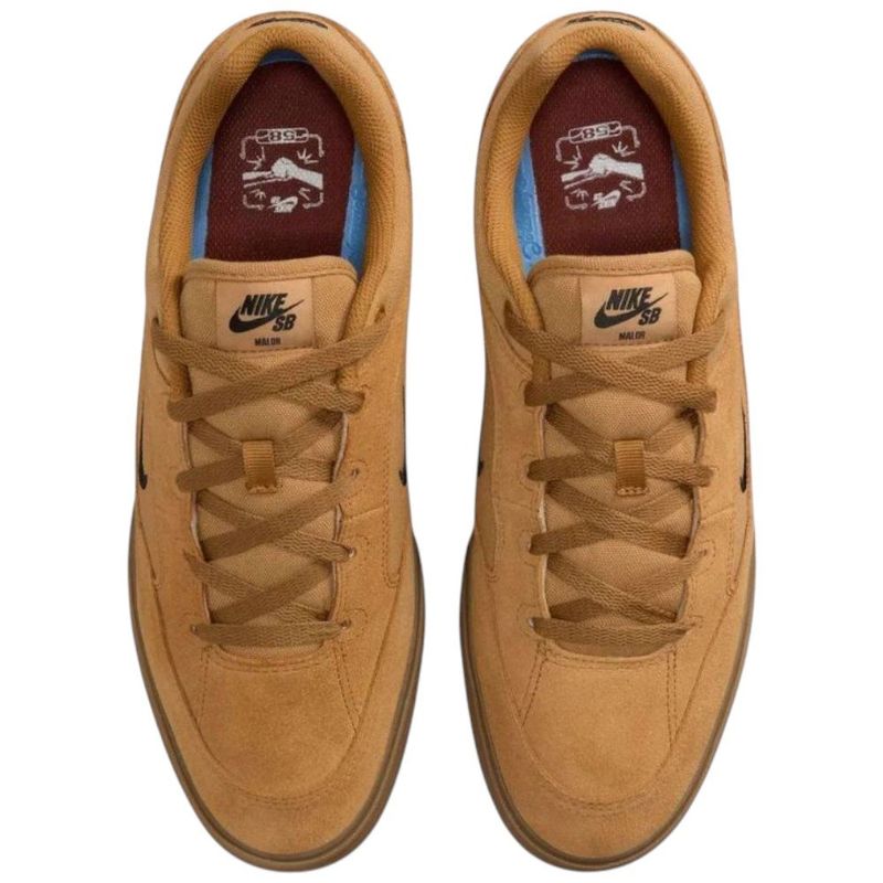tênis skateboarding masculino n° 41 nike sb malor marrom (mp)