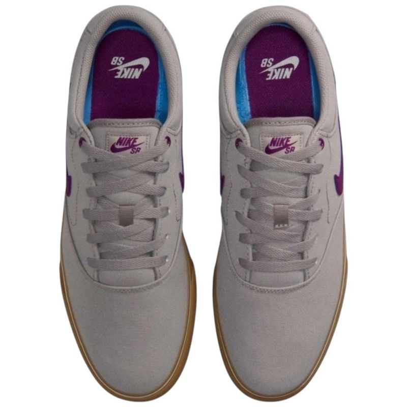 tênis skateboarding masculino n° 40 nike sb chron 2 cinza roxo (mp)