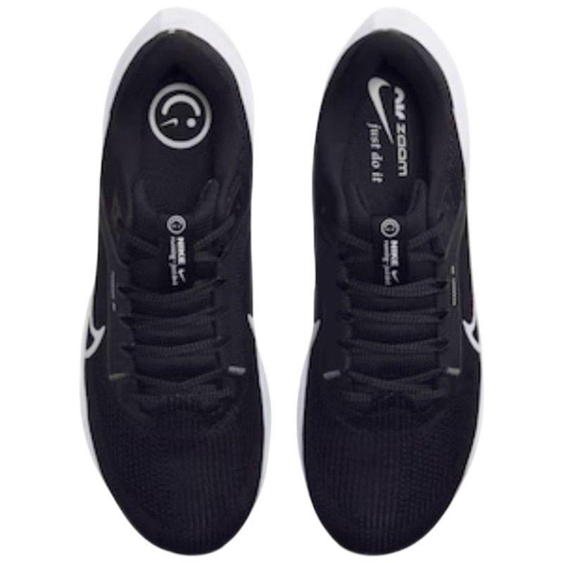 tênis corrida masculino n° 38 nike air zoom pegasus 40 preto branco 213556 (mp)