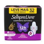 sempre livre absorvente noturno com abas suave leve 32 pague